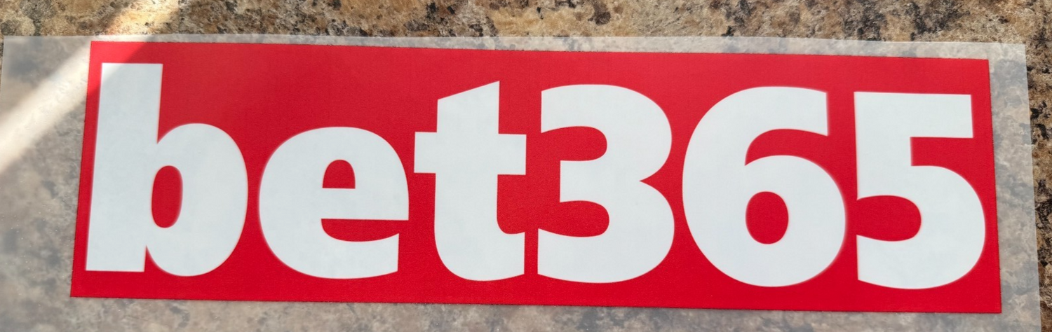 Bet 365 Sponsor Patch Stoke City PLASTIC Repro for Football Shirt