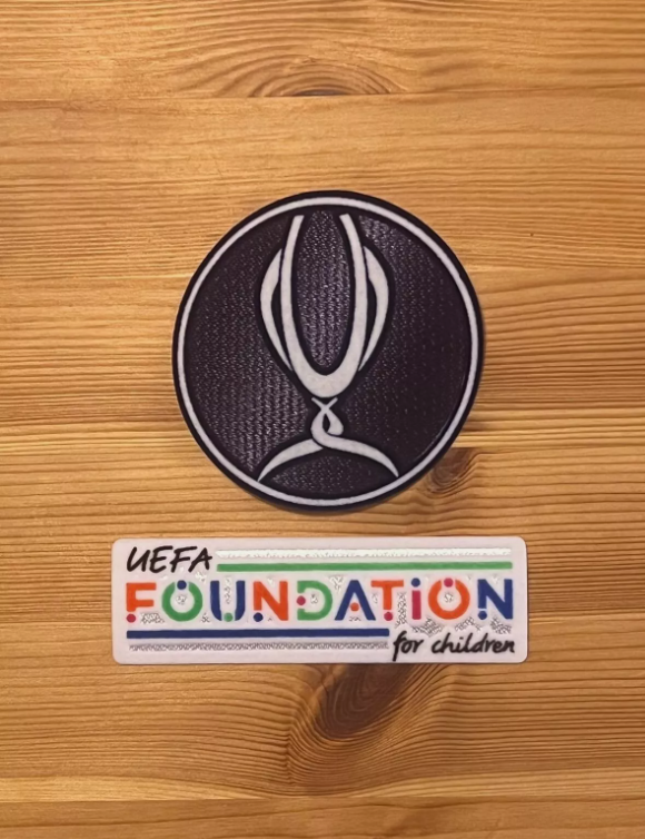 Set Of UEFA Super Cup Iron On Player Size Patch Badge Foundation