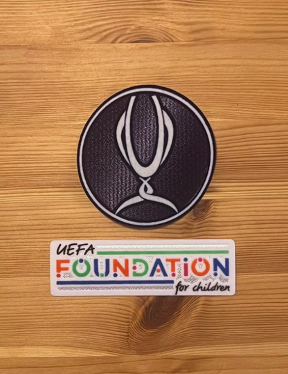 Set Of UEFA Super Cup Iron On Player Size Patch Badge Foundation
