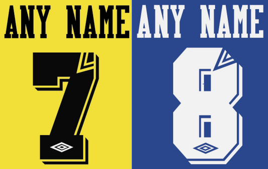 Custom Any Name Number Football Shirt Soccer Numbers Heat Chelsea Football Umbro