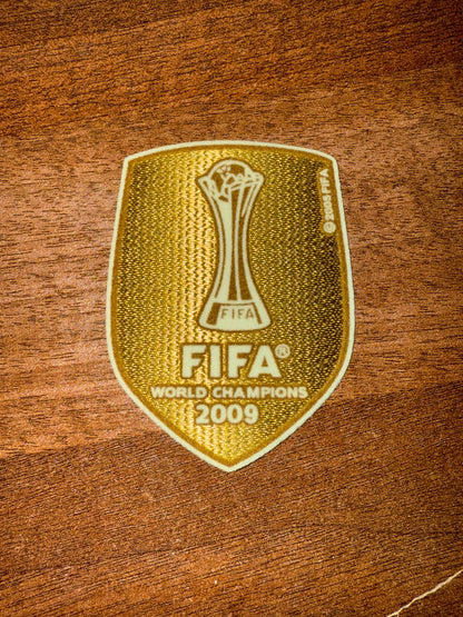Club World Cup 2009 Champions Patch Set patch player size Iron On Barcelona