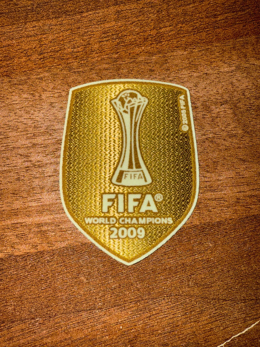 Club World Cup 2009 Champions Patch Set patch player size Iron On Barcelona