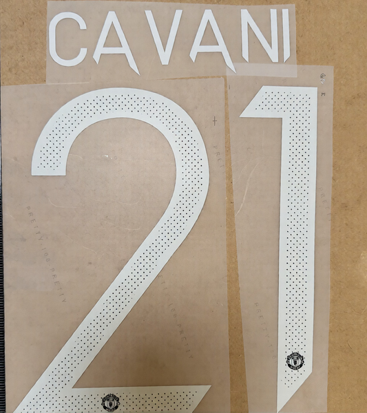Cavani #21 2021-23 Player Size  Cup White Home Nameset Manchester United