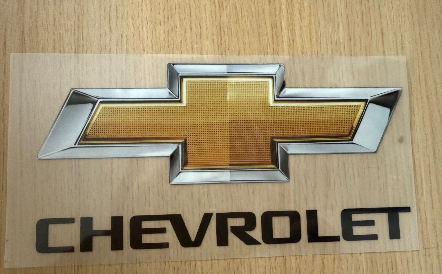 Chevrolet Manchester United Replacement Sponsor Patch  Plastic Repro for Shirt