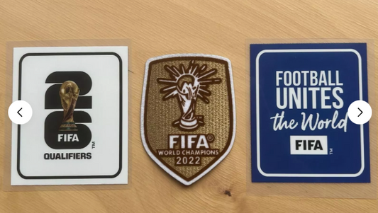 2026 Qualifier World Cup Argentina set patch player size Iron On football
