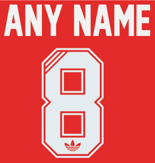 Any Name Number Football Shirt Soccer Numbers Trefoil Football Arsenal