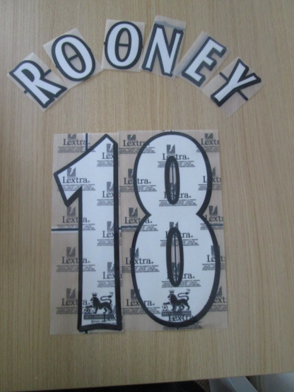 Rooney #18 1997-2006 EPL Player Size Premier League Everton Nameset UK STOCK