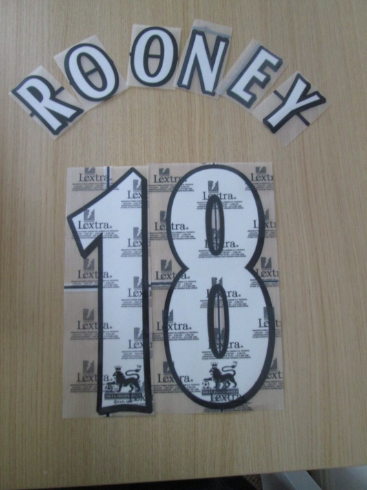 Rooney #18 1997-2006 EPL Player Size Premier League Everton Nameset UK STOCK