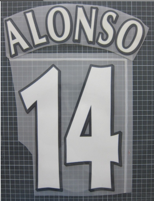 Alonso #14 Liverpool 00-07  CL Player Size Champions League L extra Nameset