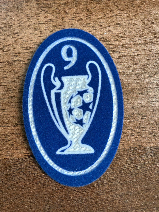 9 X Champions League patch player size  Iron On Heat Press UK STOCK Real Madrid
