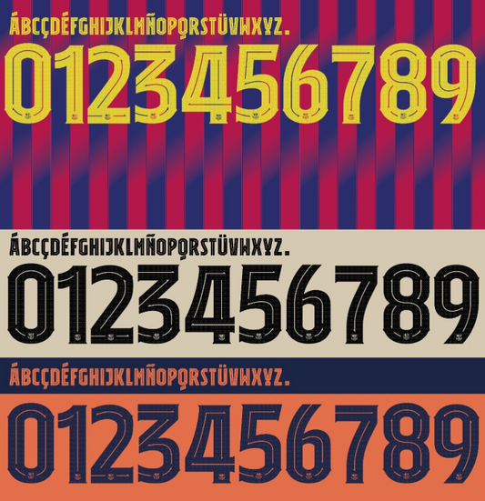 Choose Name & Number Set For Barcelona Season 2025/2026 Home Away Football