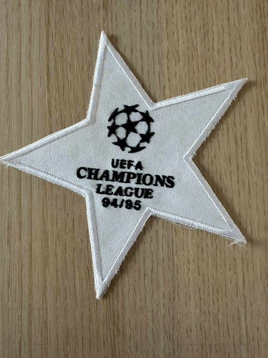 1994-1995 Champions League patch player size  Iron On UK STOCK manchester united