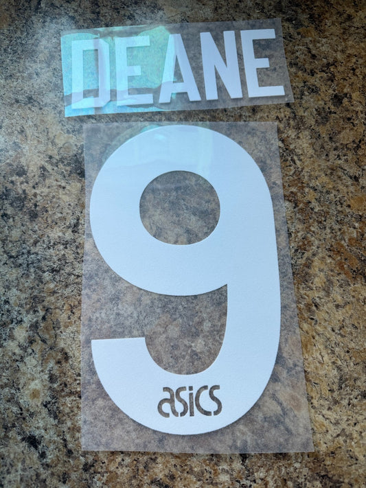 Deane 9 1993-1995 Leeds United  Away  Felt Player Premier League Nameset