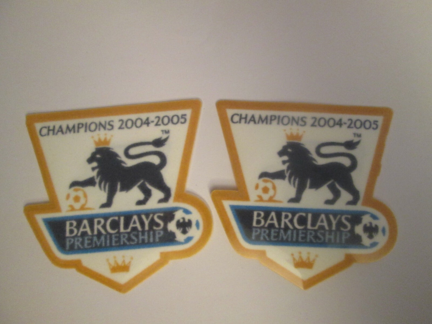Pair of 2004-2005 Champions Premier League patch player size  L extra Chelsea