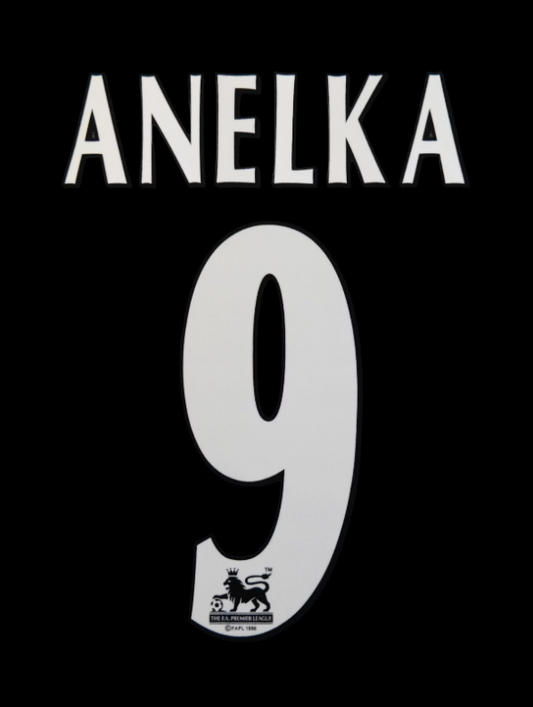 Anelka 9 1997-2006 Player Size Premier League White Nameset  UK STOCK Arsenal