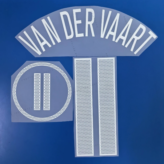 Van Der Vaart #11 Holland Euro 2004 Home Player Size Nameset Football netherland