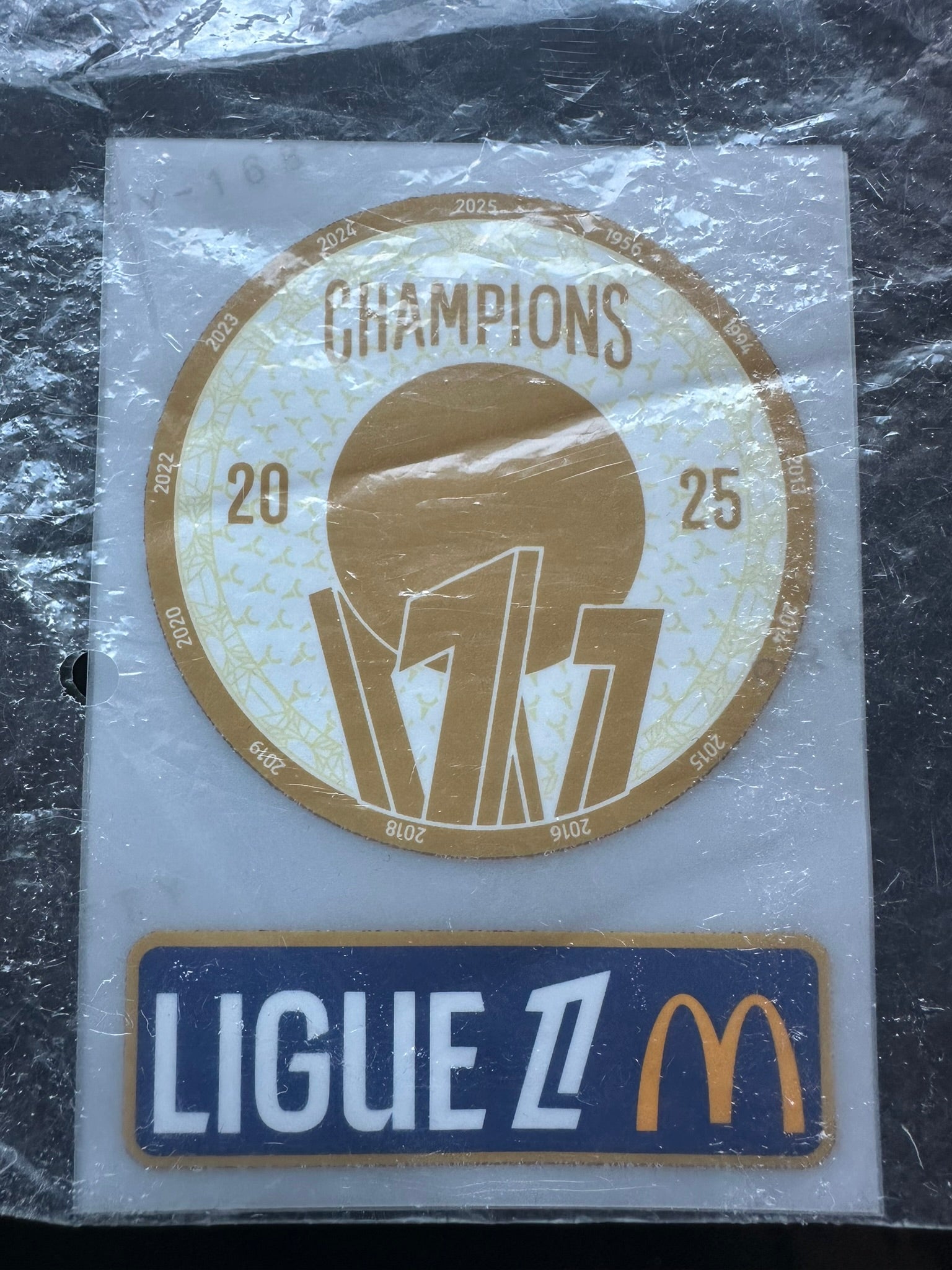 psg paris saint germain ligue 1 champion badge patch football shirt