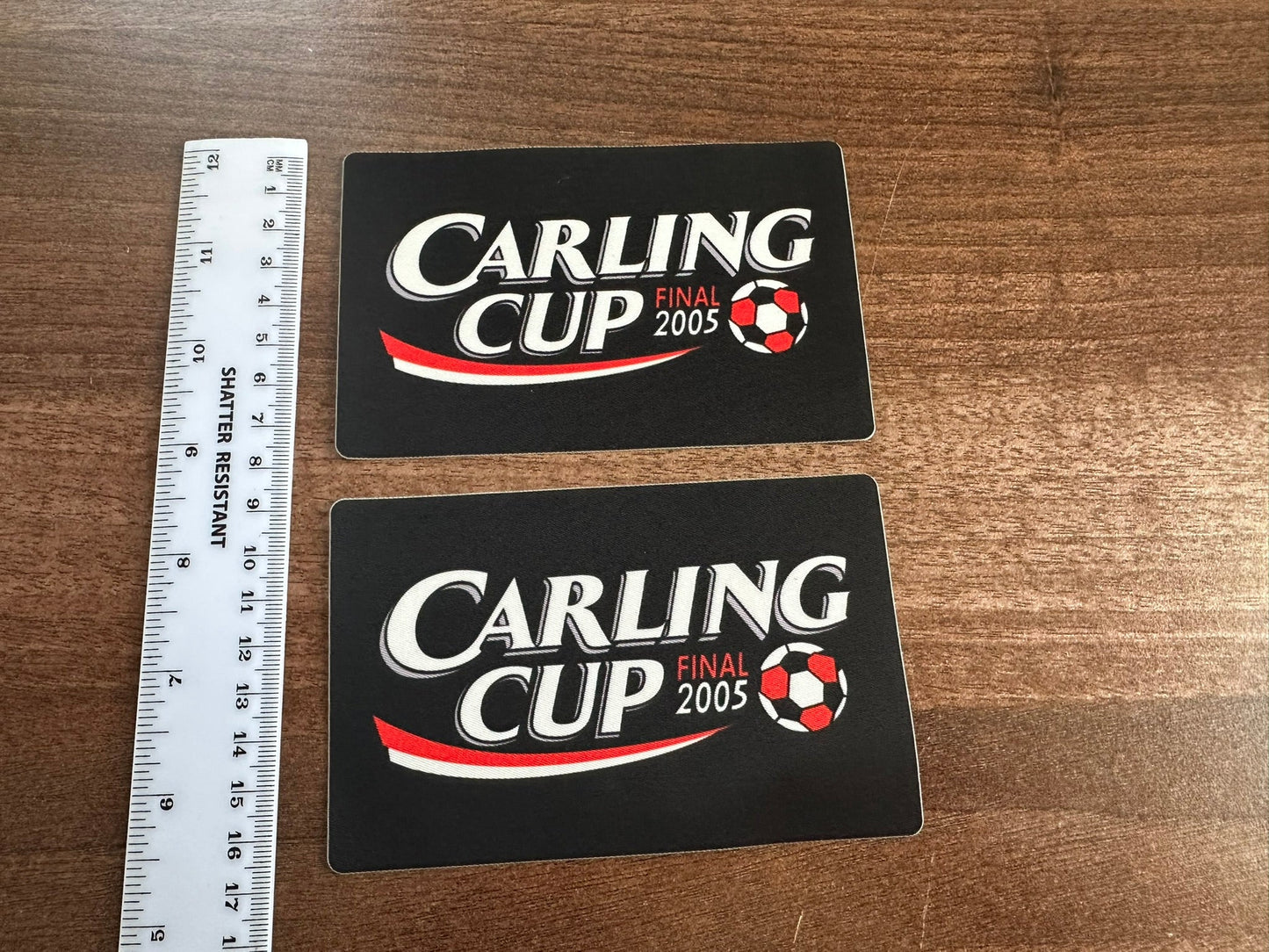 Carling Cup 2005 winners patch player size Iron On Heat Manchester United Wigan Football Shirt