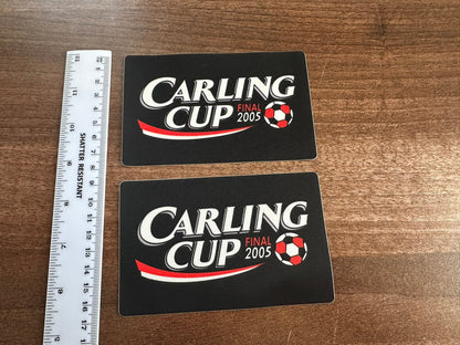 Carling Cup 2005 winners patch player size Iron On Heat Manchester United Wigan Football Shirt