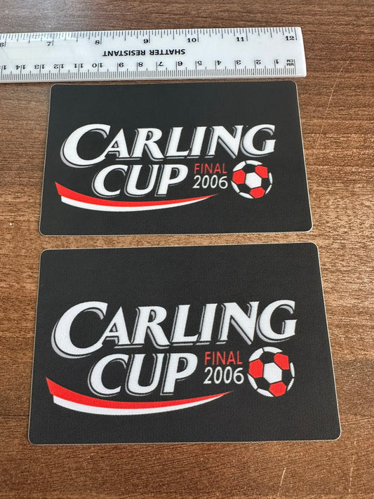 carling cup final 2006 sleeve patch for football shirt
