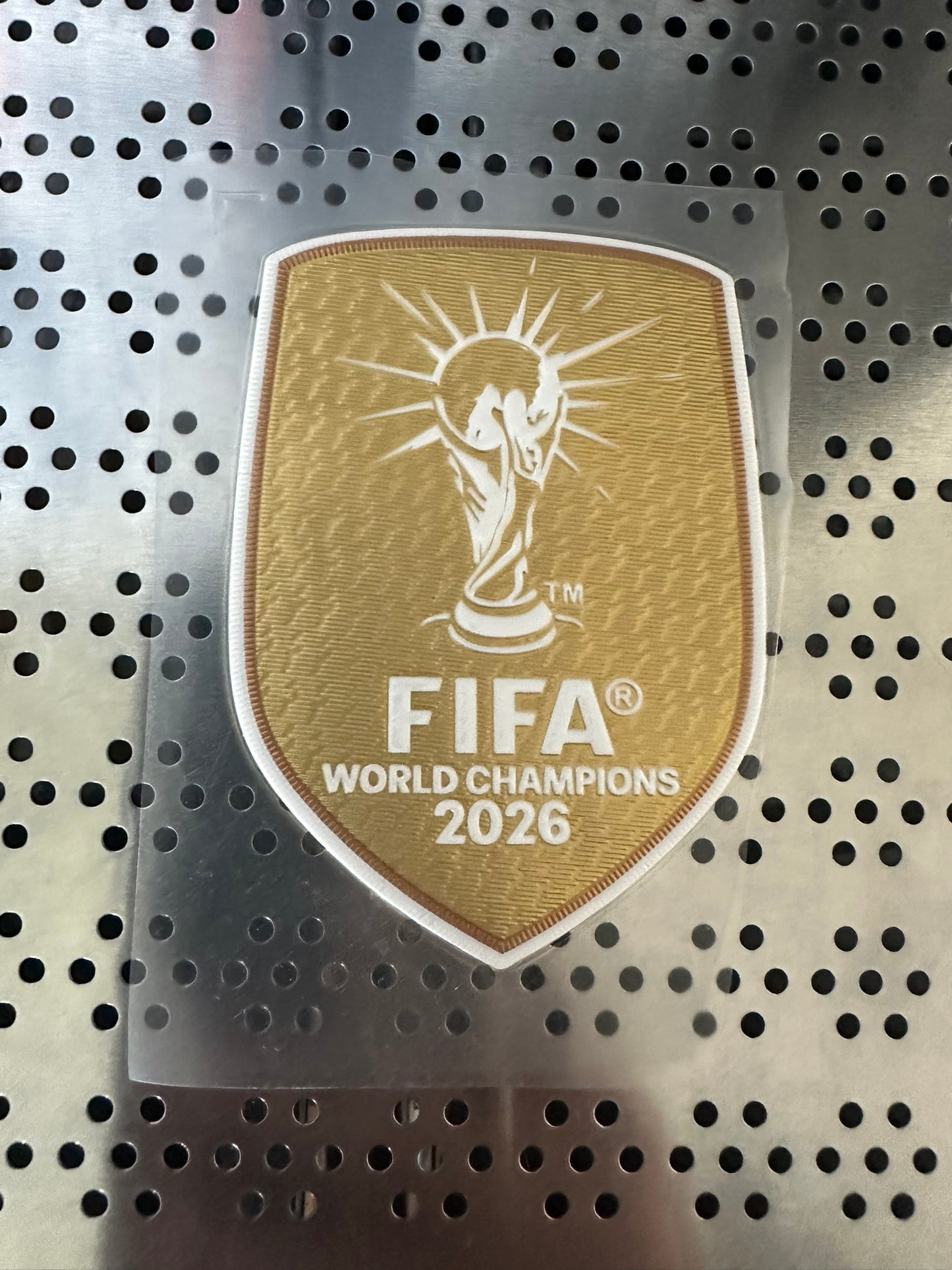 spain world cup 2026 champions winners gold patch for football shirt