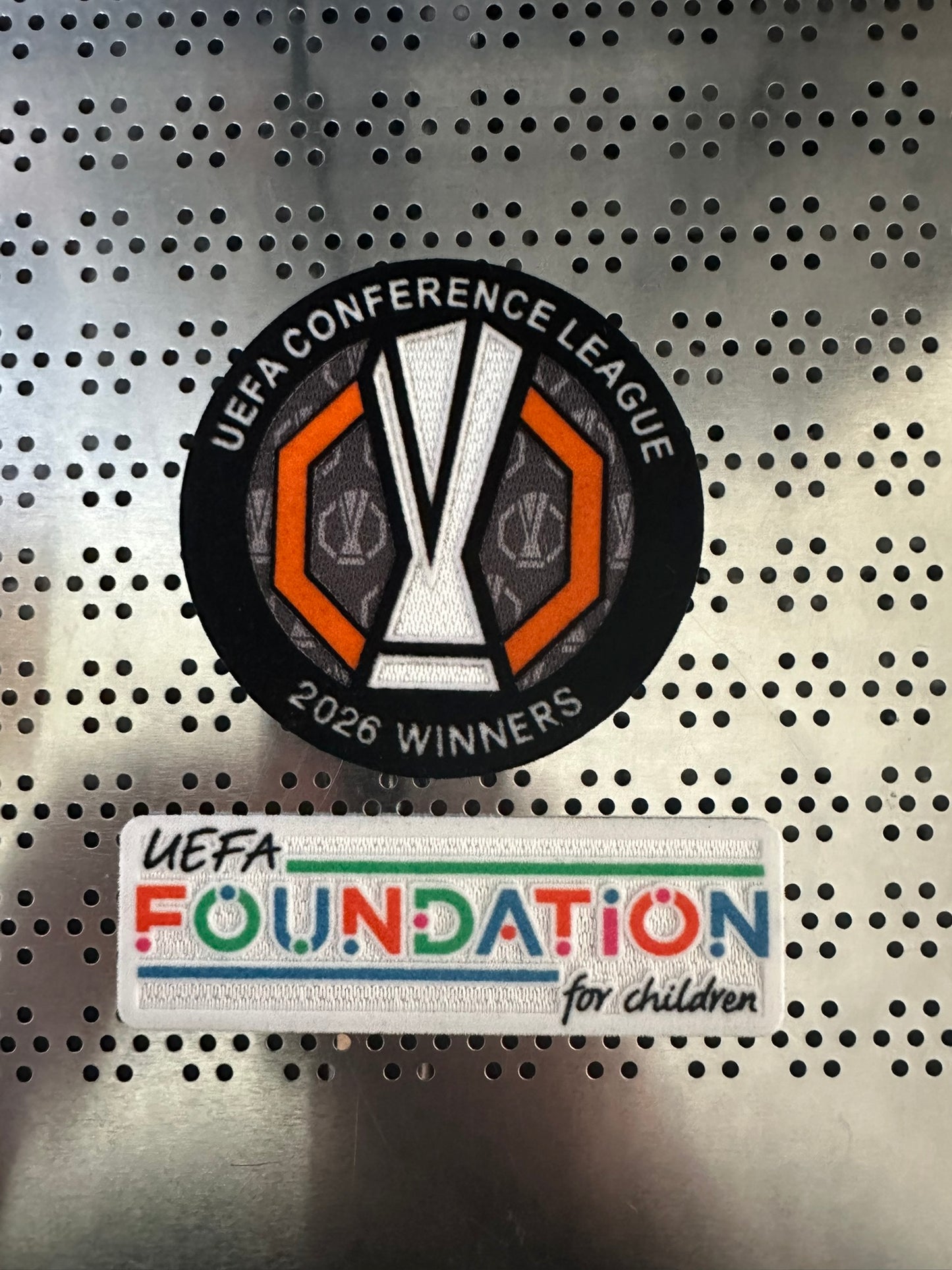 Crystal Palace UEFA Conference League Winners 2026 & UEFA Foundation Patch Badge UK stock