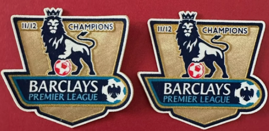 manchester city 2011-2012 football shirt champions sleeve patch patches badge badges lextra senscilia