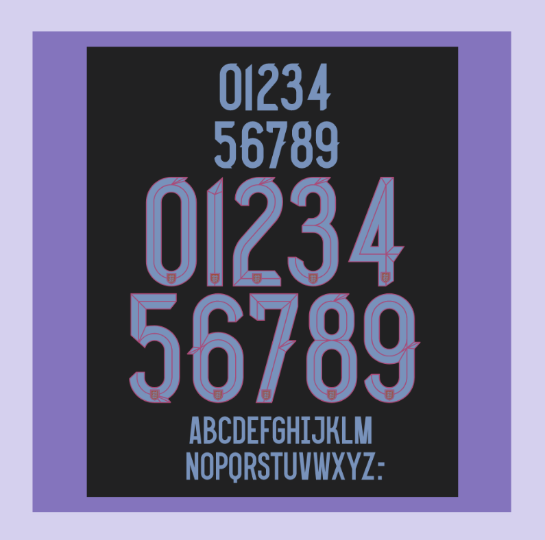 england women euro 2025 away football shirt nameset