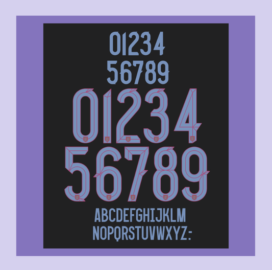 england women euro 2025 away football shirt nameset