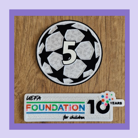 2025-2026 5 x Champions League patch player size Barcelona Foundation for Football Shirt
