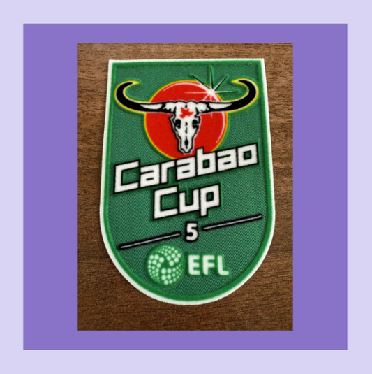 carabao cup winners 5 five time patch badge for football shirt sleeve