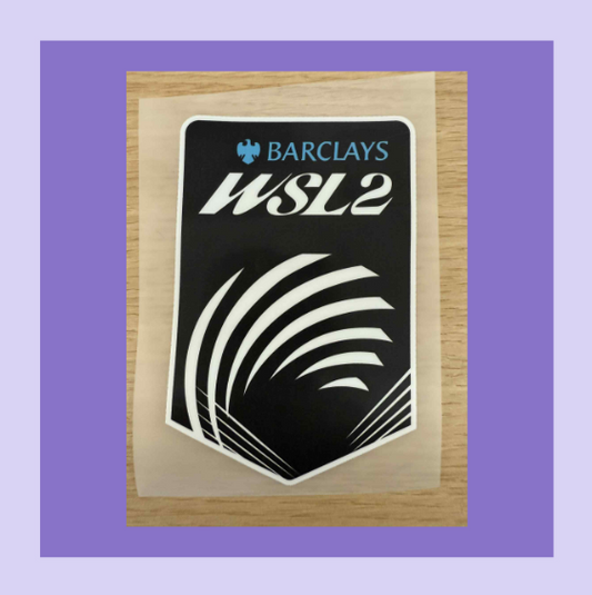 wsl2 wsl 2 womens super league 2 sleeve patch for football shirt