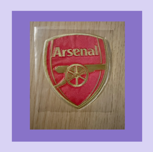 EPL Premier League Arsenal Home Silicon Iron On Patch Badge 70 x 60mm for Football Shirt