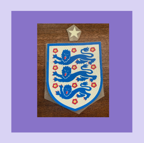 England Football One Star Silicon Iron On Patch Badge for Football Shirt