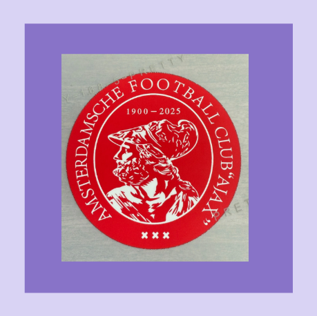 ajax dtf club logo badge replacement for football shirt