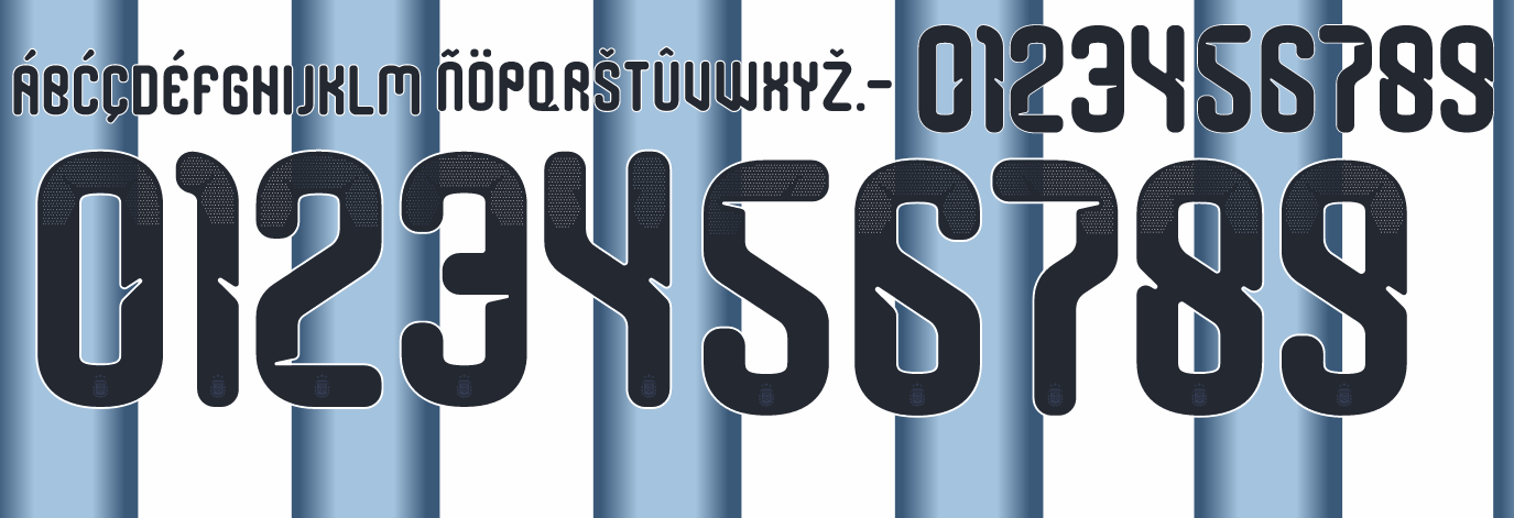 Argentina World Cup 2026 Any Name Home Nameset for Football Shirt