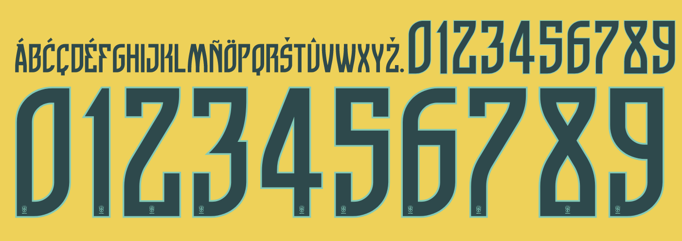 brazil world cup 2026 home name and number for football shirt