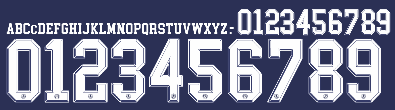 scotland world cup 2026 name and number for home football shirt