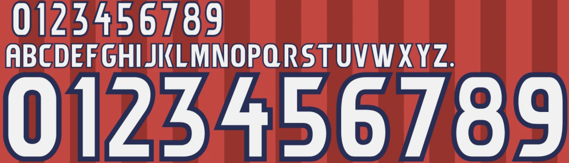 england world cup 1998 away nameset for football shirt name and number shirt printing