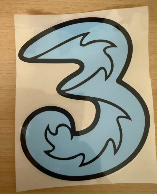 three 3 sponsor replacement patch for chelsea 2020-2021 away football shirt