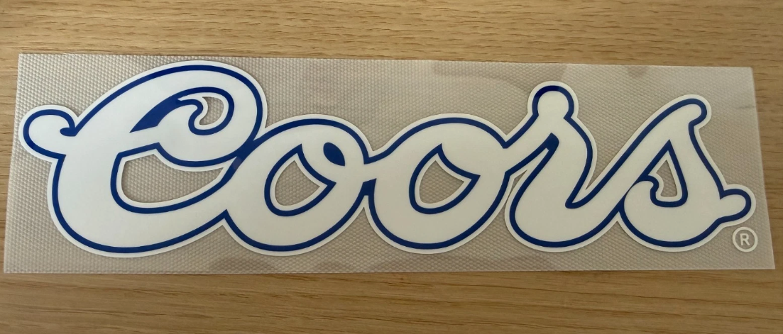 Chelsea Coors Sponsor Patch Badge patch player size CL EPL white/blue