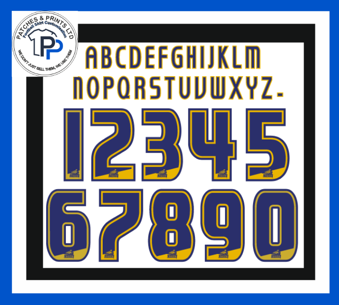 english football league efl 200-2006 2007 2008 2009 2010 2011 2012 2013 2014 nameset for football shirt printing