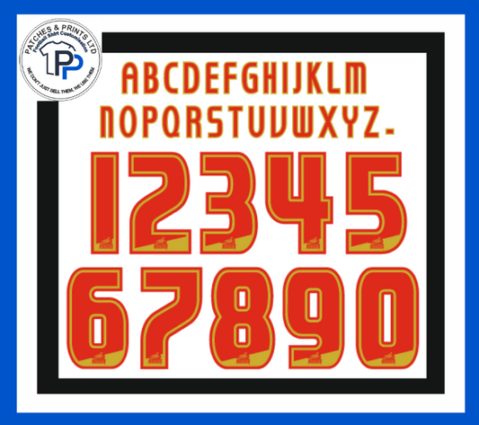 english football league efl 2005-2006 2007 2008 2009 2010 2011 2012 2013 2014 nameset for football shirt printing