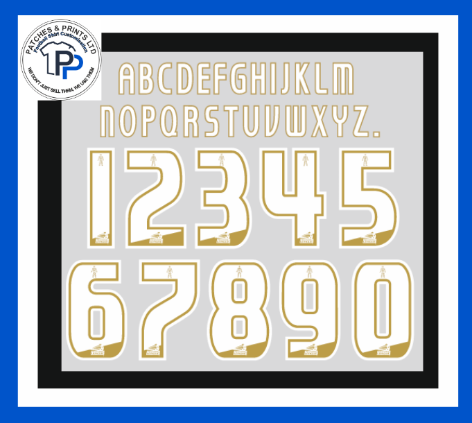english football league 2014 2015 2016 efl nameset white for football shirt printing