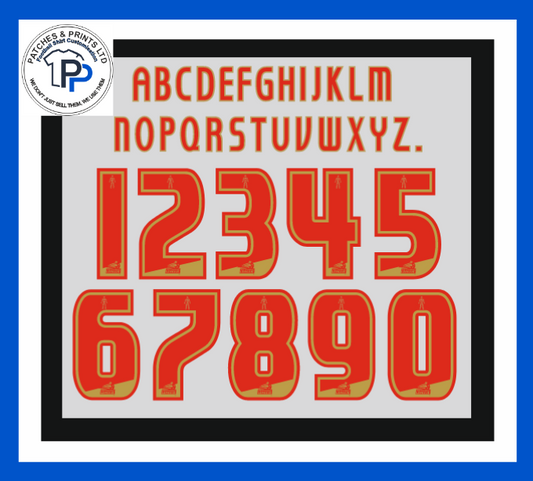 english football league 2014 2015 2016 nameset for football shirt EFL printing